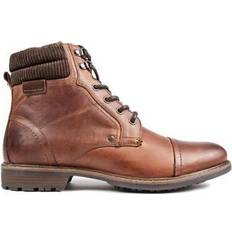 Red Tape Snörkängor Red Tape Mens Thomas Crick Hardy Boots Brown Leather