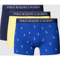 Polo Ralph Lauren Gula Kalsonger Polo Ralph Lauren – Gula, marinblå och blå trunks med logga, 3-pack