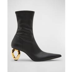 JW Anderson Chain leather ankle boots black