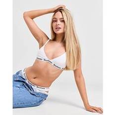 Juicy Couture BH:ar Juicy Couture Cotton Logo Triangle Bra, White