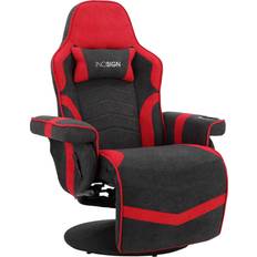 Justerbar sitthöjd Gamingstolar på rea Loft24 Inkagiel Gaming Armchair - Black/Red