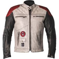 Helstons Tracker Natural leather jacket red