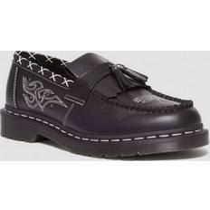 Dr. Martens 6.5 Loafers Dr. Martens Men's Adrian Contrast Stitch Leather Tassel Loafers in Black/White