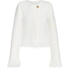 Chloé Dam Ytterkläder Chloé Wool, silk, and cashmere-blend jacket white