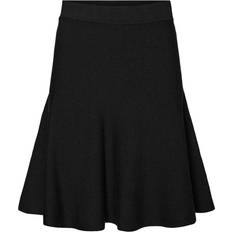Dam - Korta kjolar - Viskos Vero Moda Nancy Knit Skirt - Black