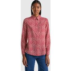 United Colors of Benetton Dam Skjortor United Colors of Benetton Red Shirt With Polka Dots, XS, Red, Women