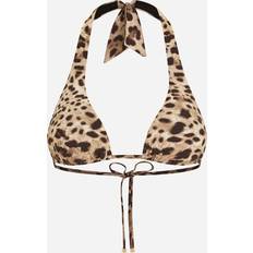 Dolce & Gabbana Bikiniöverdelar Dolce & Gabbana Padded triangle bikini top leo_new