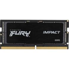 16 GB - 6400 MHz - DDR5 RAM minnen Kingston FURY Impact Black DDR5 6400MHz 16GB ECC (KF564S38IB-16)