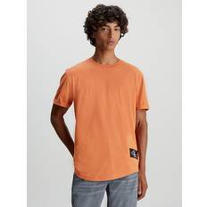Calvin Klein Herr - Orange T-shirts Calvin Klein Cotton Badge T-shirt Orange