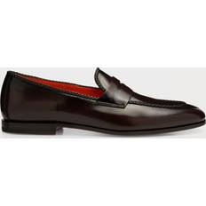 Santoni Men's Grifone Leather Penny Loafers