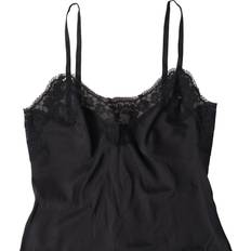Dolce & Gabbana Pyjamasar Dolce & Gabbana Black Lace Silk Sleepwear Camisole Women's Underwear