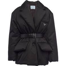 Prada Polyester Kläder Prada Women's Re-Nylon Down Jacket Black Black