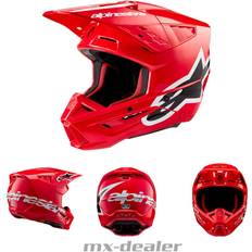 Alpinestars small Motorcykelhjälmar Alpinestars S-M5 Corp 2024 Motocross Helm, rot, Größe