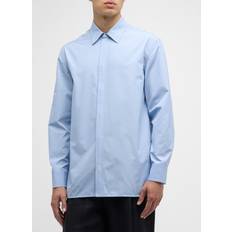Jil Sander Skjortor Jil Sander Pinstriped cotton shirt blue