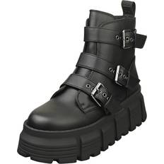 Buffalo Dam Ankelboots Buffalo Ava Vegan Womens Ankle Boots in Black