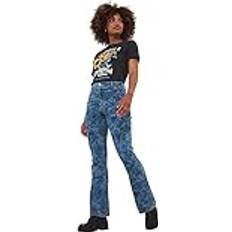 Joe Browns Dam Byxor & Shorts Joe Browns blommig tryckt hållbar denim bootcut jeans, blå 14, BLÅ SE