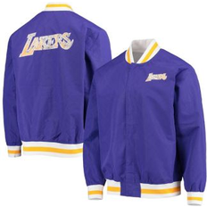 Mitchell & Ness NBA Jackor & Tröjor Mitchell & Ness Los Angeles Lakers Purple 75th Anniversary Authentic Warmup Full-Snap Jacket