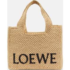 Loewe Paula's Ibiza Small logo raffia tote bag beige One size fits all