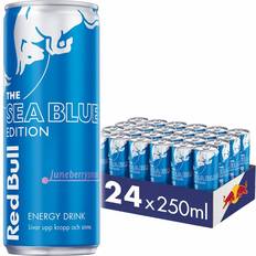 Red bull 24 Red Bull Sea Blue Juneberry Energidryck 24 st