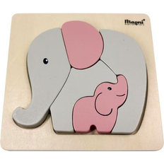 Magni Wooden Puzzle Elephant 5 Pieces