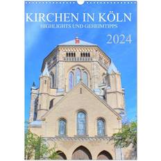 Calvendo Churches in Cologne Highlights and Insider Tips Wall Calendar 2024 A3