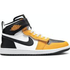 Herr - Rem Sneakers Nike Air Jordan 1 Hi FlyEase M - White/Yellow Ochre/Black