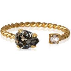 Caroline Svedbom Nani Ring - Gold/Black Diamond