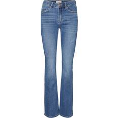 Vero Moda Dam - Stickad tröjor Kläder Vero Moda Flash Mid Rise Jeans - Blue/Medium Blue Denim