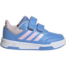 Adidas Blåa Sportskor adidas Kid's Tensaur Hook And Loop Shoes - Blue Burst/Clear PinkCloud White