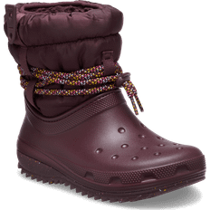 Crocs 4 - Lila Skor Crocs Women's Classic Neo Puff Luxe Boot, 39, Dark Cherry