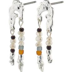 Pilgrim Niya Recycled Earrings - Silver/Pearl/Multicolour
