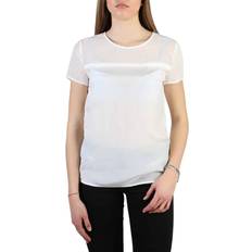 Armani Dam Kläder Armani Jeans Women's T-Shirt White 3Y5H45 5NZSZ