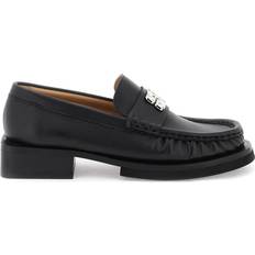 Loafers Ganni Butterfly Logo Leather Loafers Black