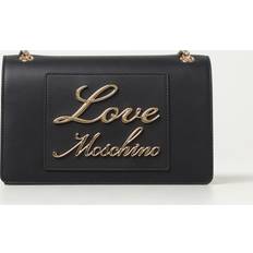 Love Moschino Svarta Väskor Love Moschino Kursiv axelväska för kvinnor, Svart, Taglia unica