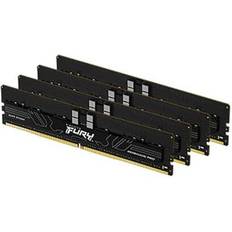 128 GB - DDR5 RAM minnen Kingston Fury Renegade Pro Black DDR5 6000MHz 4x32GB ECC (KF560R32RBEK4-128)