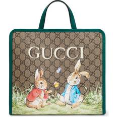 Gucci Toteväskor Gucci Peter Rabbit Gg Supreme Tote Bag Ebony 01