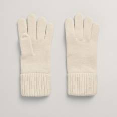 Gant Handskar & Vantar Gant Wool Knit Gloves, Cream, ONE