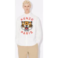 Kenzo Bomull Skjortor Kenzo Lucky Tiger' Shirt White Mens