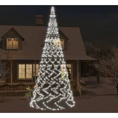 LED-belysning - Utomhusbelysning Flaggstångsbelysning vidaXL Christmas Tree Cold White Flaggstångsbelysning