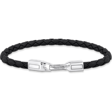 Svarta - Unisex Armband Thomas Sabo Black leather bracelet black A2149-682-11-L17