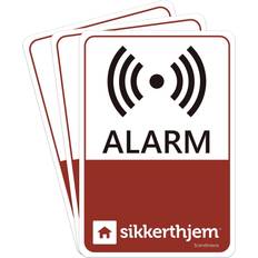 Kontorsmaterial SikkertHjem Alarm Stickers 3-pack