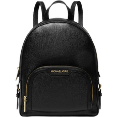 Michael Kors Svarta Ryggsäckar Michael Kors Jaycee Medium Pebbled Leather Backpack - Black