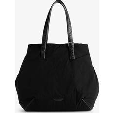 Bottega Veneta Leather-trimmed tote bag black One size fits all