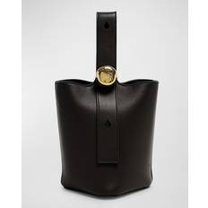 Loewe Bucketväskor Loewe Pebble Mini leather bucket bag black One size fits all