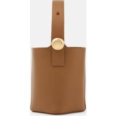 Loewe Bucketväskor Loewe Pebble Mini leather bucket bag brown One size fits all