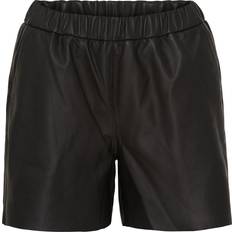 Dam - Skinn Shorts Notyz Leather Shorts - Black