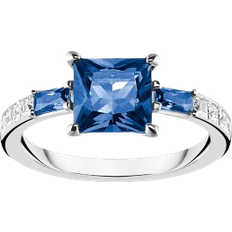 Thomas Sabo Ring - Silver/Blue/Transparent
