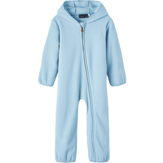 Blåa Fleeceoveraller Barnkläder Name It Munit Fleece Overall - Ashley Blue (13211734)