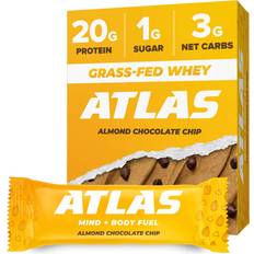 Atlas Almond Chocolate Chip Protein Bars 12 st