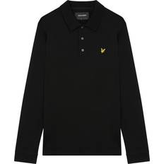 Lyle & Scott Long Sleeve Polo Shirt - Jet Black